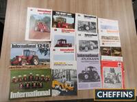 International, a qty of agricultural tractor brochures and leaflets, to include 454, 1246 etc