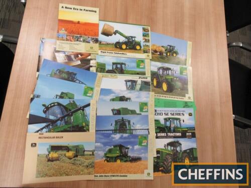 John Deere, a qty of agricultural tractor, combine, telehandlers etc brochures and leaflets (18)