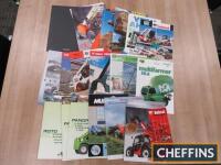 Good qty of telescopic and skid-steer loader brochures, pricelists and leaflets to include Bobcat, Manitou, Merlo etc.