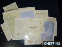 Collection of 19th and early 20th century headed receipts etc.