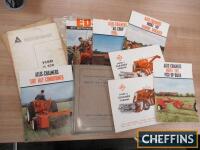 Allis Chalmers, a qty of tractor, combine harvester and implement brochures and parts catalogues etc.