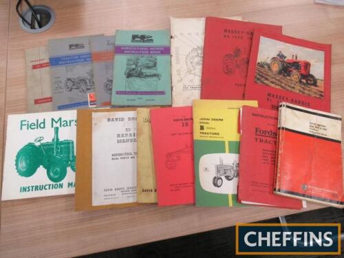 Ferguson System, David Brown, Field Marshall SIII etc, a qty of tractor and implement manuals and brochures