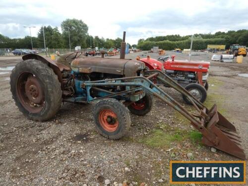 FORDSON E1A Major diesel TRACTORReg. No. RAH 982 (expired)Fitted with front loader and Hesford winch