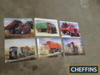 6no. assorted commercial vehicle scene metal signs