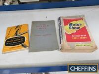 46th International Motor Exhibition at Earl's Court in October 1961 Catalogue together with Hillman Minx Owners' handbook and the Book of the Morris Minor 1000 cars