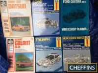 Haynes and other publisher scarcer manuals e.g. Bentley 4.5, Mercedes Benz 250/280, Ford Transit 1965-78, Escort 1968-80, Astra/Zafira 1998/2004, Cortina Mk2, Honda Civic 1973-74, Corsa 1997-2000, Volvo 240, Ka/Escort/Orion 1977-2000, British service vehi