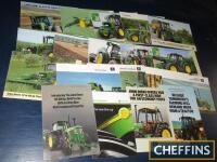 John Deere, a qty of agricultural tractor sales leaflets and brochures (20)