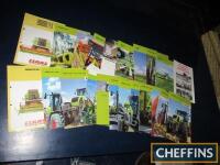 Claas, Valtra, Leyland etc, a qty of agricultural tractor, loader and combine brochures and leaflets