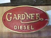 Gardner diesel cast iron plate