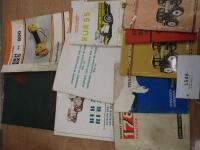 Selection of old tractor manuals