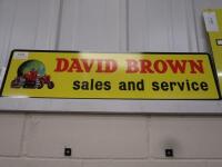 David Brown sales and service, a reproduction Perspex/aluminium sign