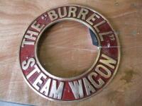 Burrell steam wagon reproduction smoke box door ring