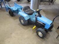 Ford plastic pedal tractor and trailer