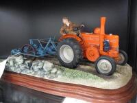 Border Fine Arts Field Marshall Tractor and Cultivator c/w box and certificate