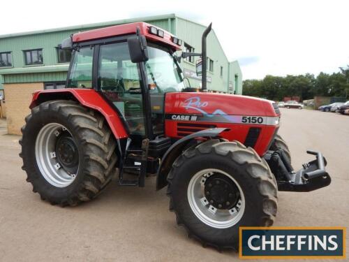 1997 CASE IH 5150 PRO 4WD 6cyl TRACTOR Reg. No. P492 MSX A well presented ex-farm tractor fitted with front linkage. V5 available.