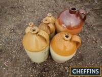 Qty salt glazed jars