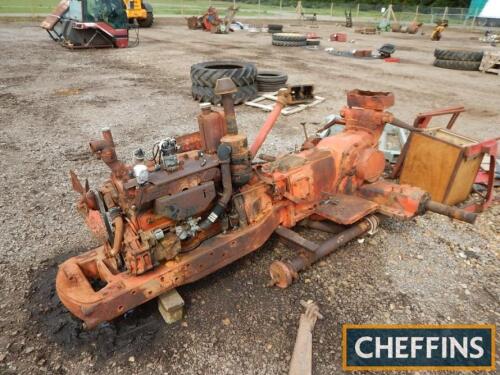 Nuffield petrol paraffin engine, gearbox and rear axle