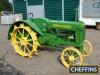 1940 JOHN DEERE BR (unstyled) 2cyl petrol/paraffin TRACTOR Serial No. 332003 Stated by the vendor to be in excellent mechanical order and presented in show condition. The tractor was originally sold by dealer George White of London, Ontario in 1941. He ev