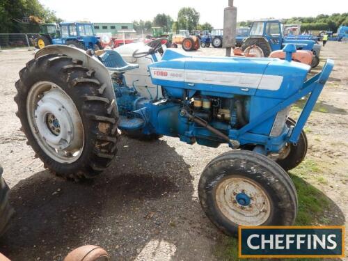 1967 FORD 4000 pre Force 3cyl diesel TRACTOR Reg. No. REU 547E Serial No. 832984 Fitted with 38ins rear wheels, rear linkage and drawbar, presented for sale in ex farm condition and with V5C offered without reserve