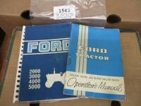 Ford operators' manual, 2000, 3000, 4000, 5000 (complete with Ford key), together with another for Major 4000 and Super Major 5000