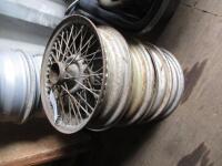 Wire wheels, believed ex-MG TC (4)