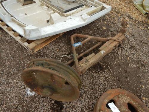 Fordson Super Major cast front wheel