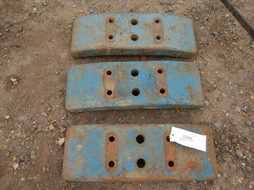 3no. Enfo front end weights