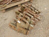 8no. Massey Ferguson 500 series front weights