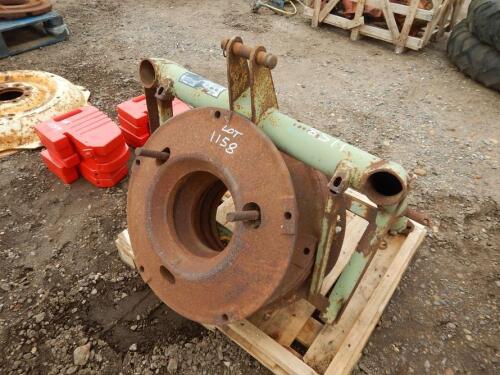 Fordson wheel weights on carrier (5)