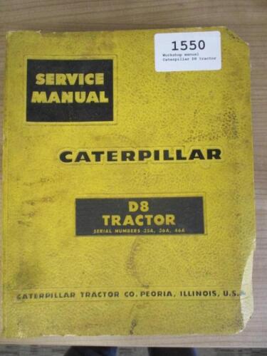 Workshop manual Caterpillar D8 tractor