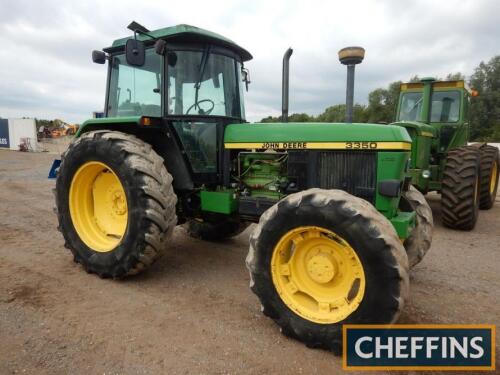 1990 JOHN DEERE 3350 diesel TRACTORShowing 15,404 hours