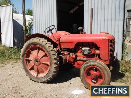 CASE DC4 4cylinder petrol/paraffin TRACTOR On cross pattern rear wheels and tyres c/w original buff logbook