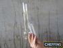 Qty Victorian style glass oil lamp chimneys