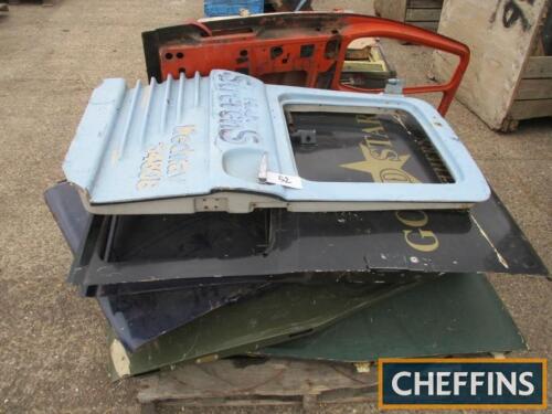 Qty assorted used lorry cab doors (6)