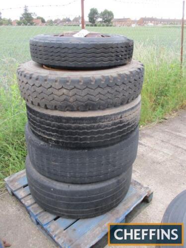 Misc' lorry wheels and tyres
