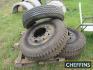 2 no. 10.00R20 10 stud wheels and tyres t/w 10.00R20 tyre