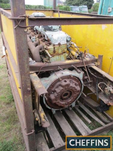 AEC 760 6cylinder diesel engine, crated and believed to be ex Militant