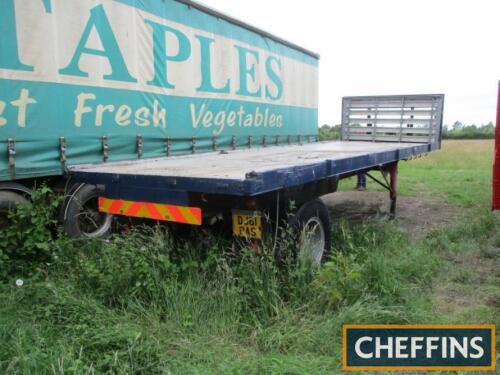 1967 24ft Highway single axle flat bed trailer