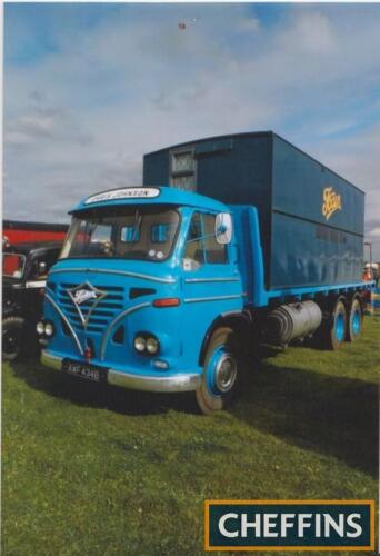 1964 Foden S24 flat bed Lorry Reg. No. AWF 434B Chassis No. 55314 Painted in blue this well presented lorry is fitted with the Foden 2 stroke diesel power unit and 12 speed gearbox. The vendor describes the vehicle as being in good all round condition and
