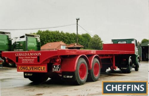 1969 ERF 33' semi-trailer. This item is a real rarity as ERF are known to have made very few trailers during the two periods of their history. This example is presented for sale in immaculate restored condition.
