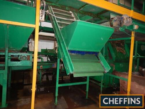 Haith incline cleated elevator, 3.4m x 900m with 2legs only