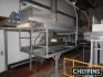 Haith free standing twin 7.6m long x 600mm wide belt cutting line with double belt 3no. 2 person cutting stations with feed chute (A LIFT OUT CHARGE IS APPLICABLE ON THIS LOT OF UP TO £500, FURTHER DETAILS FROM THE AUCTIONEERS)