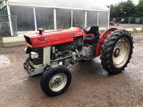 Massey Ferguson 168 Tractor c/w power steering, 4 bolt pump