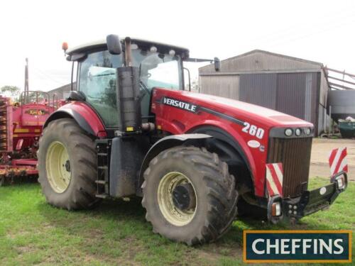 2015 VERSATILE 260 4wd TRACTOR Fitted with Cummins engine on 710/70R38 rear and 600/65R28 front wheels and tyres Reg. No. FX15 JWJ Serial No. 508715 Hours: 2,138