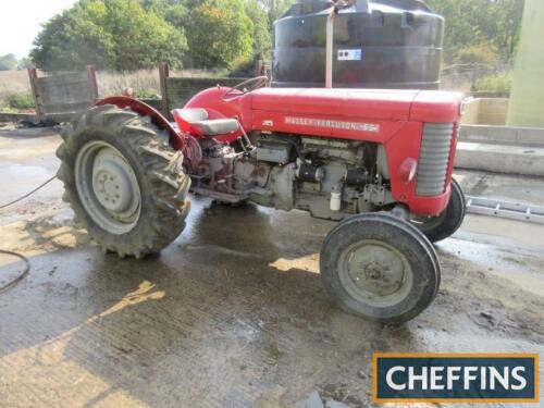 MASSEY FERGUSON 65 4cyl. diesel TRACTOR Reg No. 458 MKP Serial No. SNDY 532480