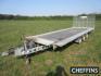 Ifor Williams 3Cb TB5521-353 18ft flat bed tri axle trailer, complete with metal ramps and tilt body