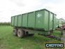 1985 Brian Legg 14tonne tandem axle steel monocoque trailer with sprung drawbar on 18-101.5 wheels & tyres Serial No. T756