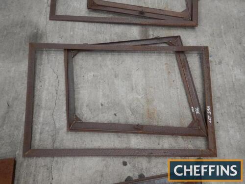 Pr. County rear cab window frames and pr. side window frames re-manufactured