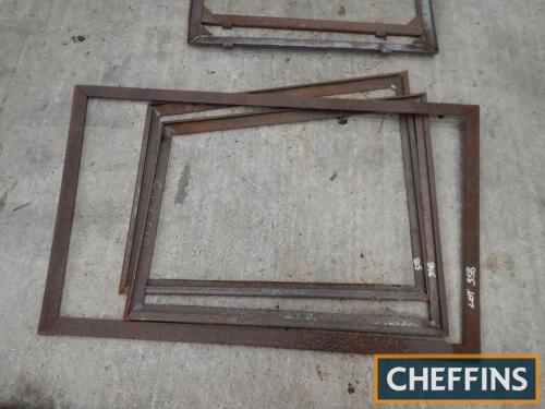 Pr. County rear cab window frames and pr. side window frames re-manufactured