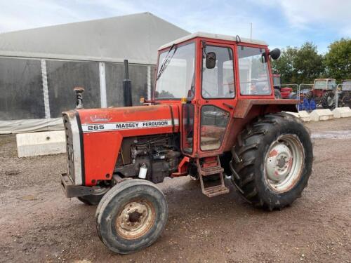 Massey Ferguson 265 2wd Tractor Hours: 3961 Reg. No. C535 EYA